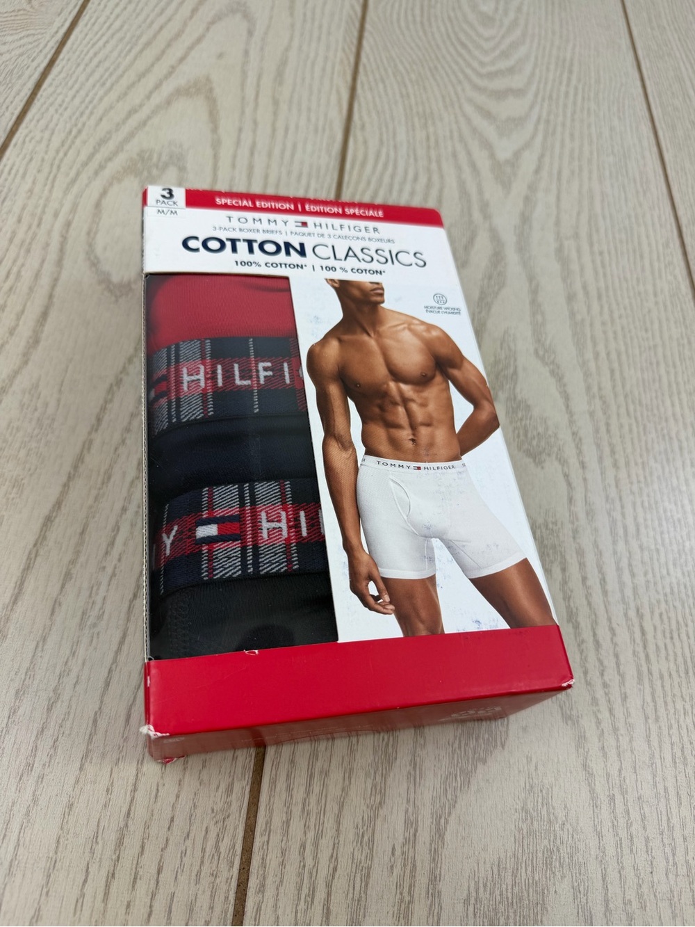 Tommy Hilfiger Men's 3pk. Special Edition 100% Cotton Boxer Brief Medium $42.50